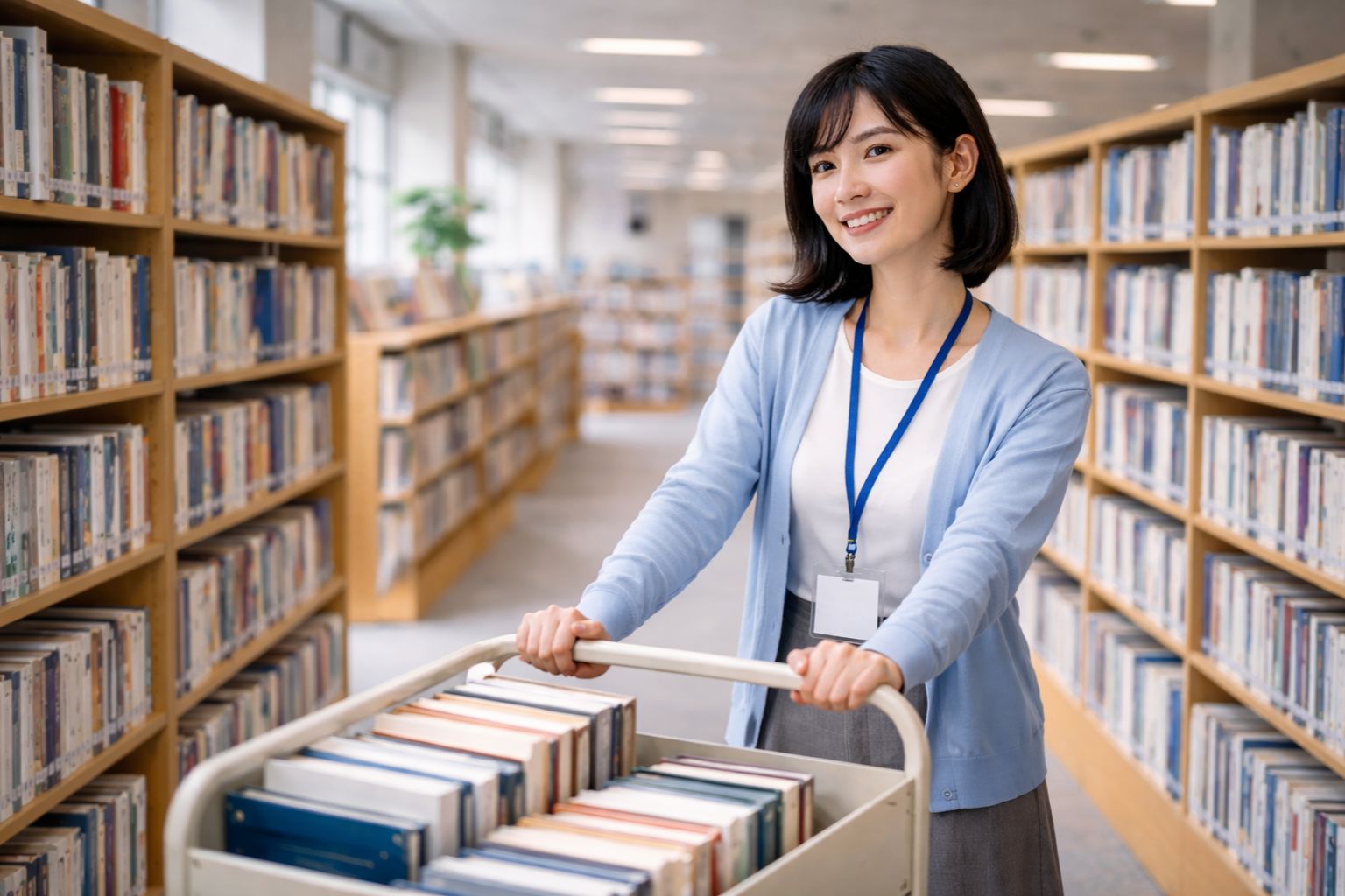受付・案内業務および図書館司書業務